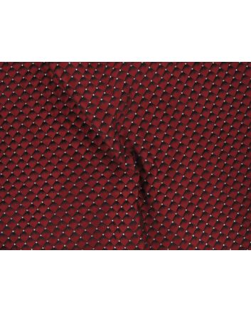 Brocade Squares - Red with Silver