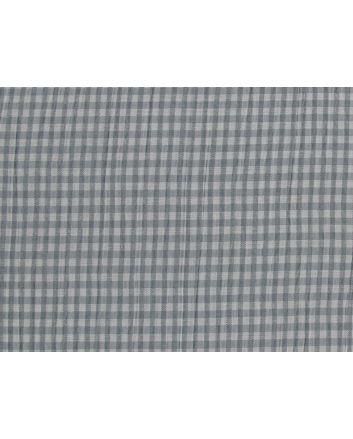 Bubble Gingham Seersucker, Light Grey