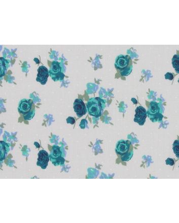 Buscot Spot Rose Polycotton Print, Jade
