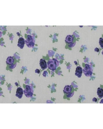 Buscot Spot Rose Polycotton Print, Purple