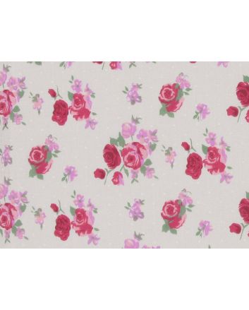 Buscot Spot Rose Polycotton Print, Red