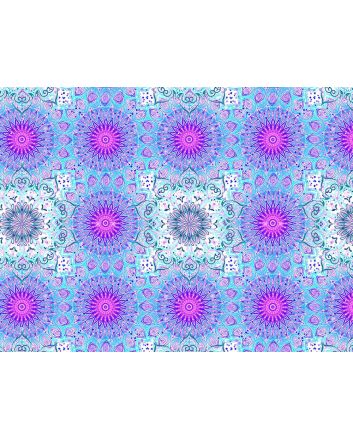 Calm Meditation Cotton Print, Flow Pattern