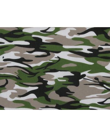 Camoflauge Polycotton Print, Forest