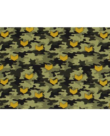 Camouflage Brigade Cotton Poplin Print, Jungle