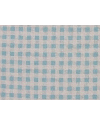 Candy Check Brushed Cotton Rich Winceyette, Baby Blue