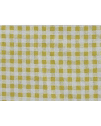 Candy Check Brushed Cotton Rich Winceyette, Ochre