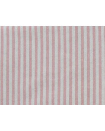Candy Stripe Brushed Cotton Rich Winceyette, Baby Pink