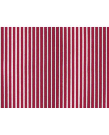 Candy Stripe Cotton Poplin, Cerise