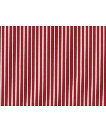 Candy Stripe Cotton Poplin, Red