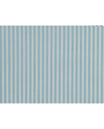 Candy Stripe Polycotton Print, Baby Blue