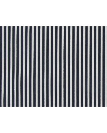 Candy Stripe Polycotton Print, Black