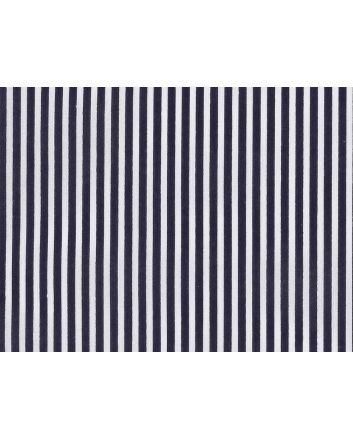 Candy Stripe Polycotton Print, Navy Blue