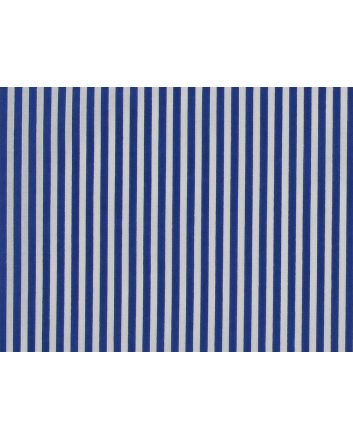 Candy Stripe Polycotton Print, Royal Blue