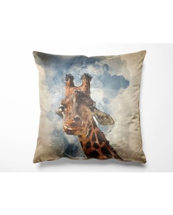 Canvas Art Linen Look Panel, Giraffe