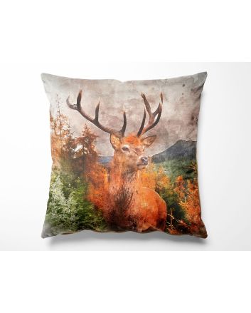 Canvas Art Linen Look Panel, Stag