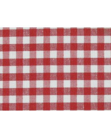 Canvas Weight Cotton Blend, 0.5cm Gingham, Paprika