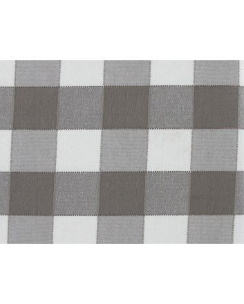 Canvas Weight Cotton Blend, 4.5cm Gingham, Mocha