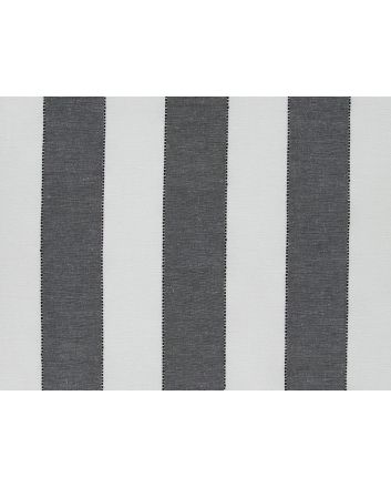 Canvas Weight Cotton Blend, 4.5cm Stripe, Black