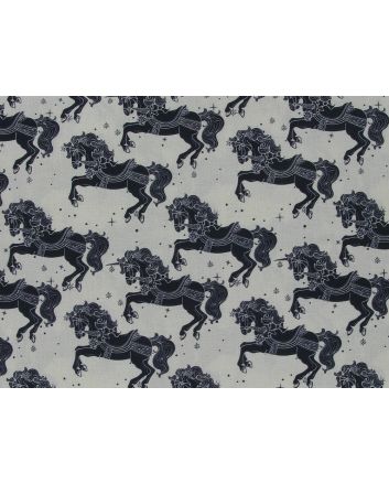 Carousel Horses Cotton Print