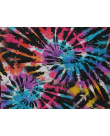 Catherine Wheel Tie Dye Digital Print Viscose, Purple