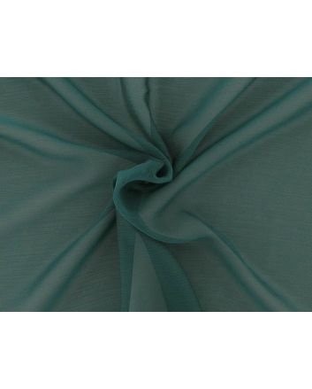 Cationic Yoryu Chiffon, Bottle Green