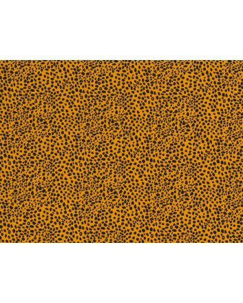 Cheetah Spot Cotton Jersey, Ochre