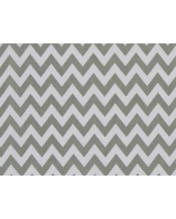 Chevron Polycotton Print, Grey