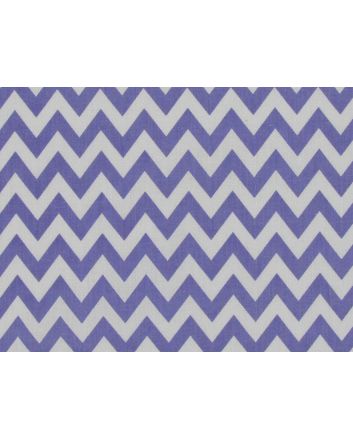 Chevron Polycotton Print, Purple