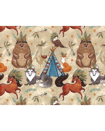 Cheyenne Cotton Print, Campout
