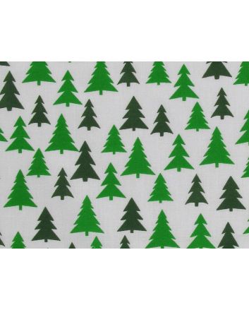 Christmas Pine Woods Polycotton Print