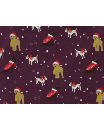 Christmas Pups Brushed Cotton Winceyette
