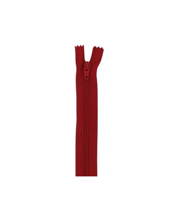 Closed End Dress Zip, 16 Inch, Red