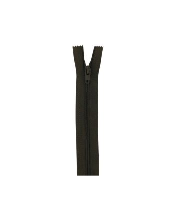 Closed End Dress Zip, 18 Inch, Chocolate
