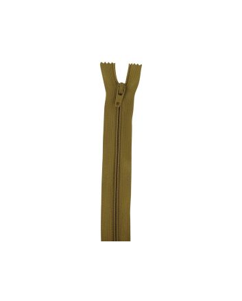 Closed End Dress Zip, 20 Inch, Antique Gold
