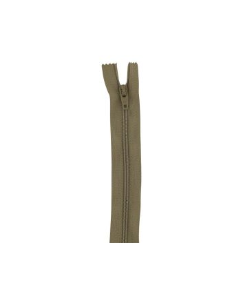 Closed End Dress Zip, 22 Inch, Beige