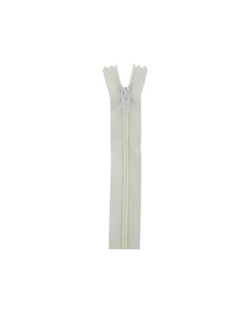 Closed End Dress Zip, 22 Inch, Ivory
