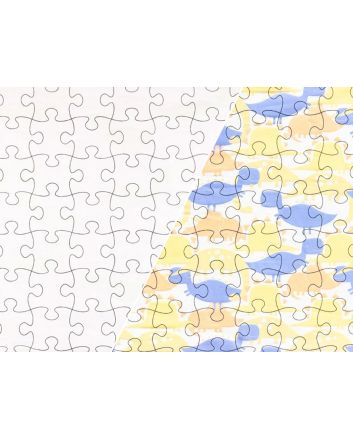 Colour Change Cotton Jersey, Dinosaur Puzzle
