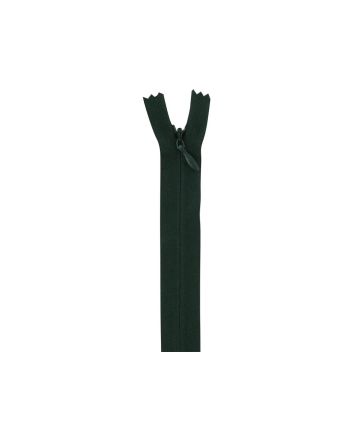 Concealed Invisible Closed End Dress Zip, 22 Inch, Bottle Green