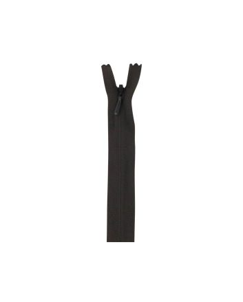 Concealed Invisible Closed End Dress Zip, 22 Inch, Chocolate