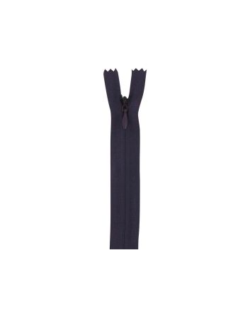 Concealed Invisible Closed End Dress Zip, 22 Inch, Dark Purple