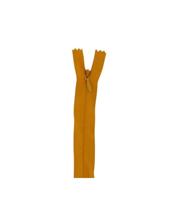 Concealed Invisible Closed End Dress Zip, 22 Inch, Golden Yellow