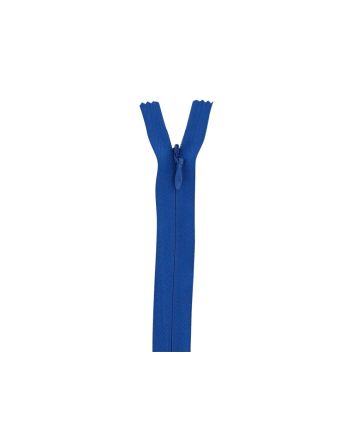 Concealed Invisible Closed End Dress Zip, 22 Inch, Royal