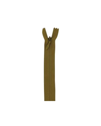 Concealed Invisible Closed End Dress Zip, 9 Inch, Antique Gold
