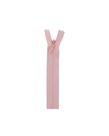 Concealed Invisible Closed End Dress Zip, 9 Inch, Baby Pink