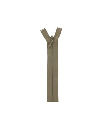 Concealed Invisible Closed End Dress Zip, 9 Inch, Beige