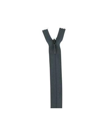 Concealed Invisible Closed End Dress Zip, 9 Inch, Grey