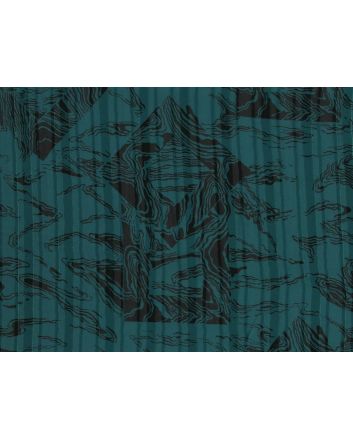 Contour Stripe Printed Chiffon