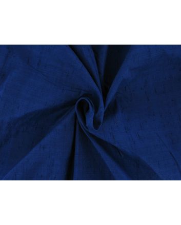 Contrast Slub Silk Dupion, Blue