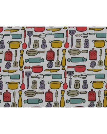 Cooks Tools Cotton Print