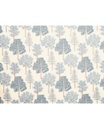 Coppice Cotton Curtain Fabric, Bluebell